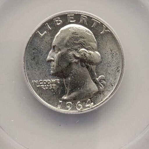 1964 Washington Quarter  25C ANACS MS65