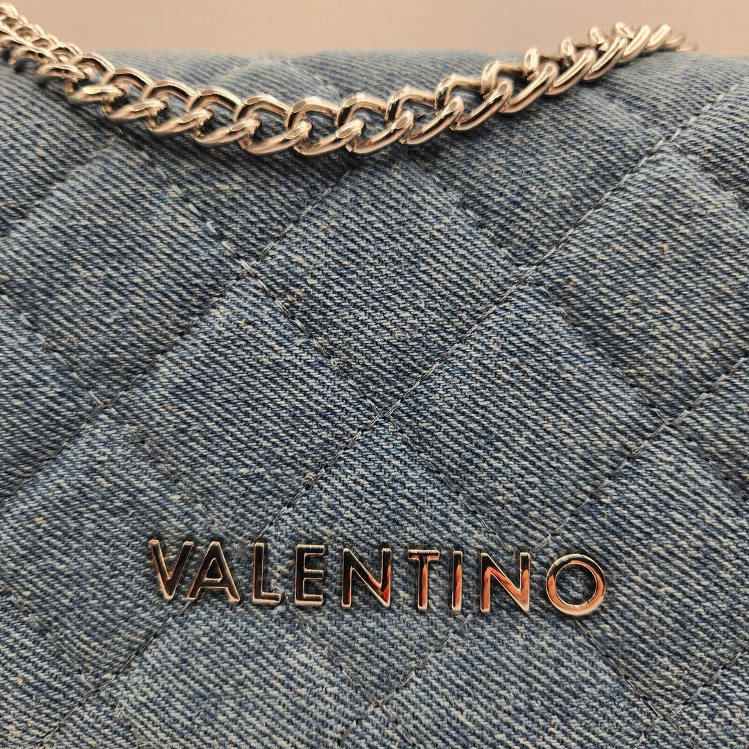 Mario Valentino Light Blue  Jeans Unica Denim Color Shoulder Bag