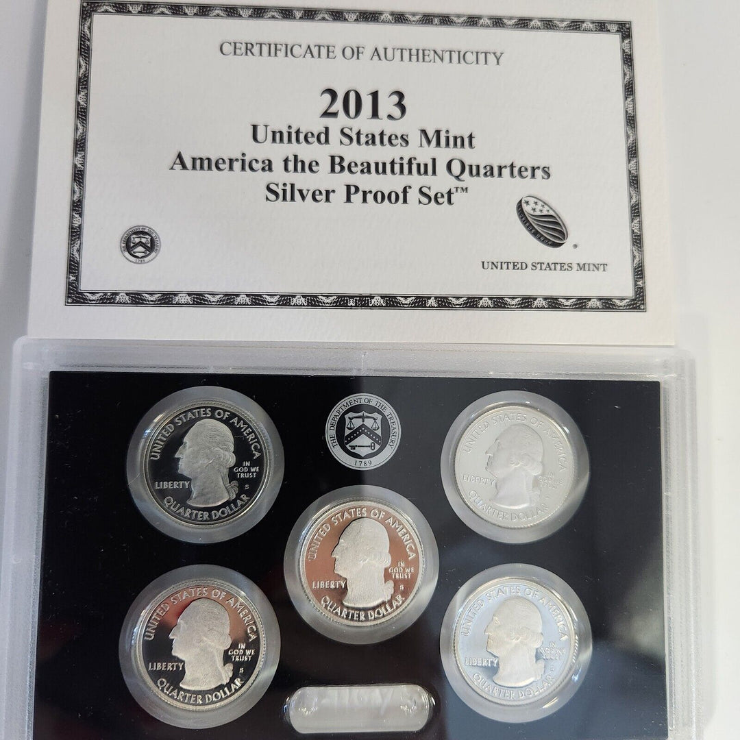 Collection Series Of United States Mint America The Beautiful Quarters Silver...