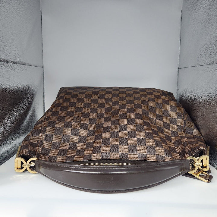 Authentic Louis Vuitton Damier Ebene Portobello PM Hobo Handbag