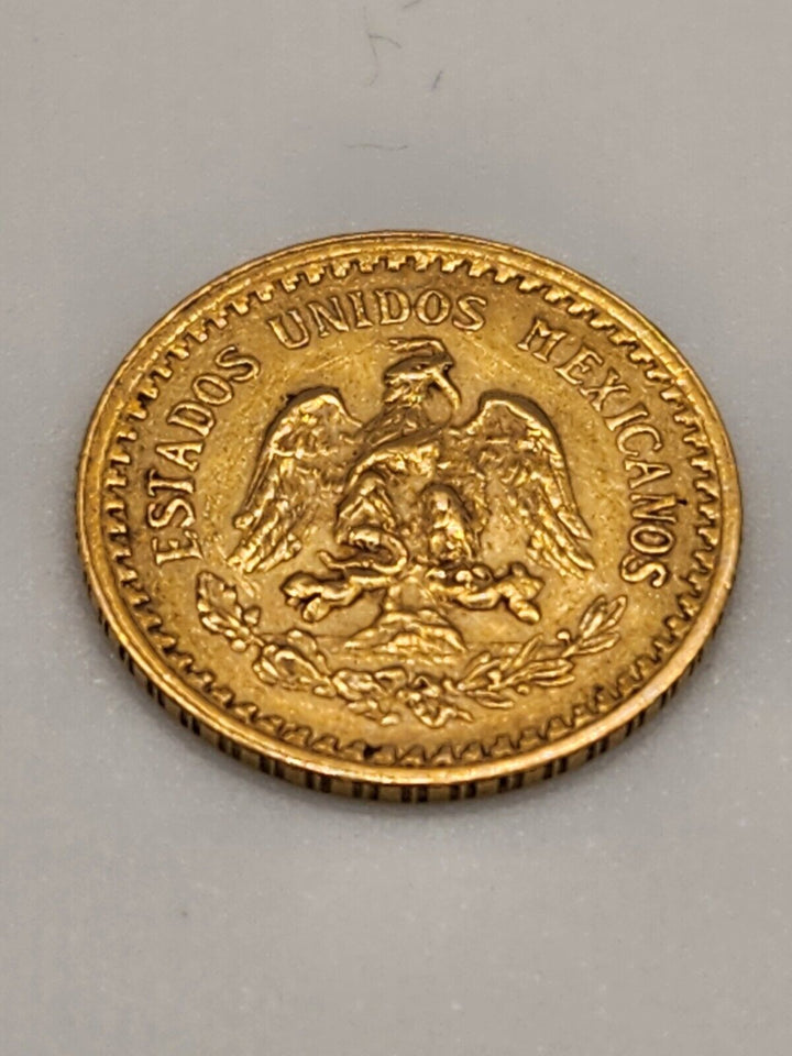 1920 MEXICAN DOS Y MEDIOS PESOS 2.5 PESO GOLD COIN