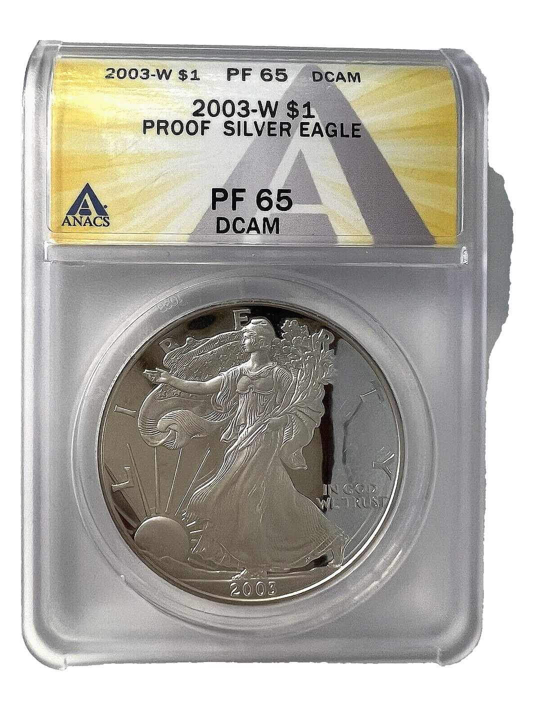 2003-W $1 One Dollar Proof Silver Eagle PF65 DCAM