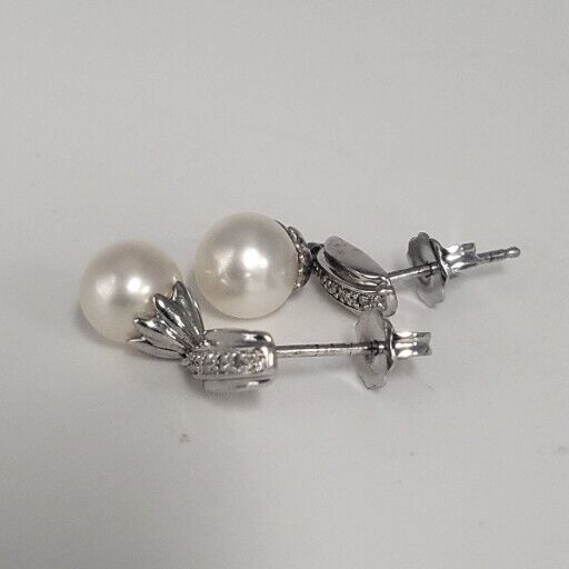 Natural Pearl  925 Sterling Silver Earrings & Pendant Set 