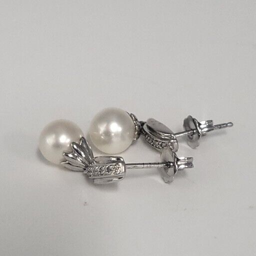 Natural Pearl  925 Sterling Silver Earrings & Pendant Set 