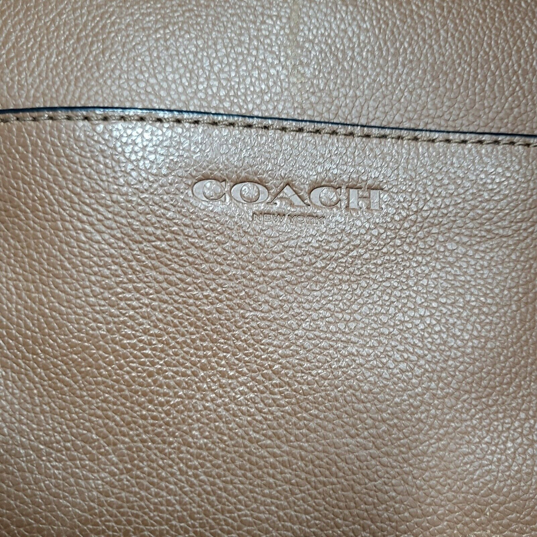 Coach Men And Women Vintage Leather Overnight Bag