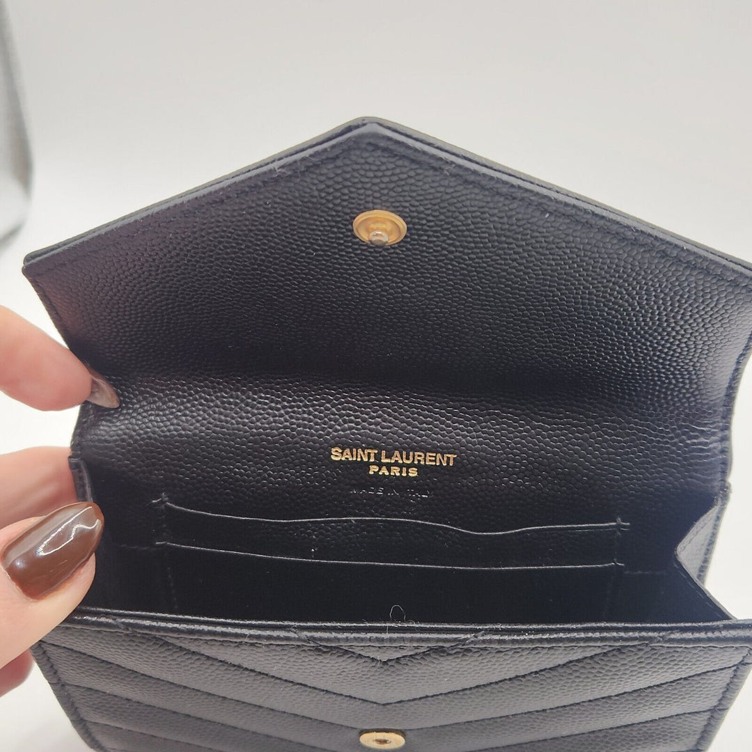 Saint Laurent Women's Black Leather Wallet