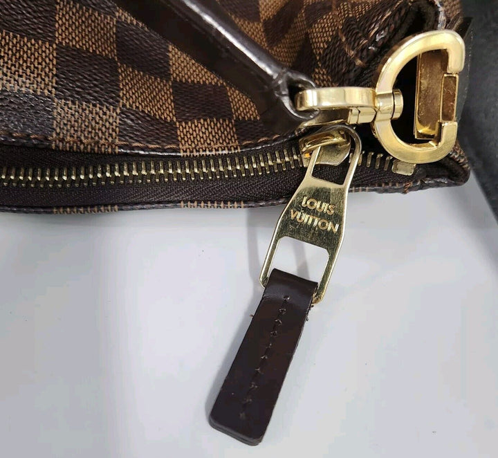 Authentic Louis Vuitton Damier Ebene Portobello PM Hobo Handbag