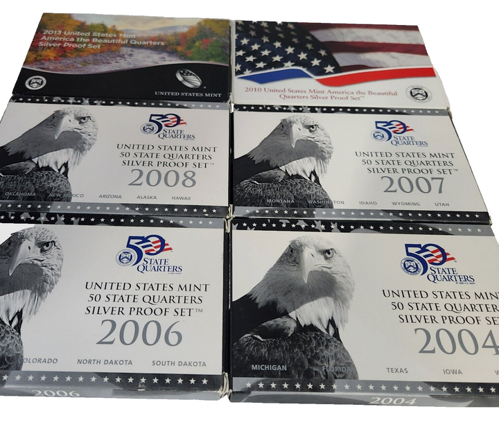 Collection Series Of United States Mint America The Beautiful Quarters Silver...