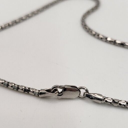 14k White Gold Snake Necklace With 4.7g And 18"