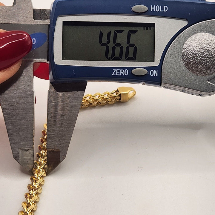 10k Yellow Gold Wheat Chain Bracelet 7.2"