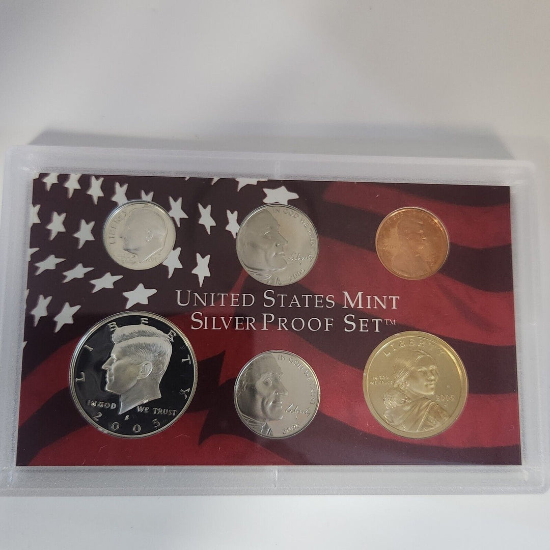 Collection Of 1999, 2000, 2003 And 2005 United States Mint Sliver Proof Set