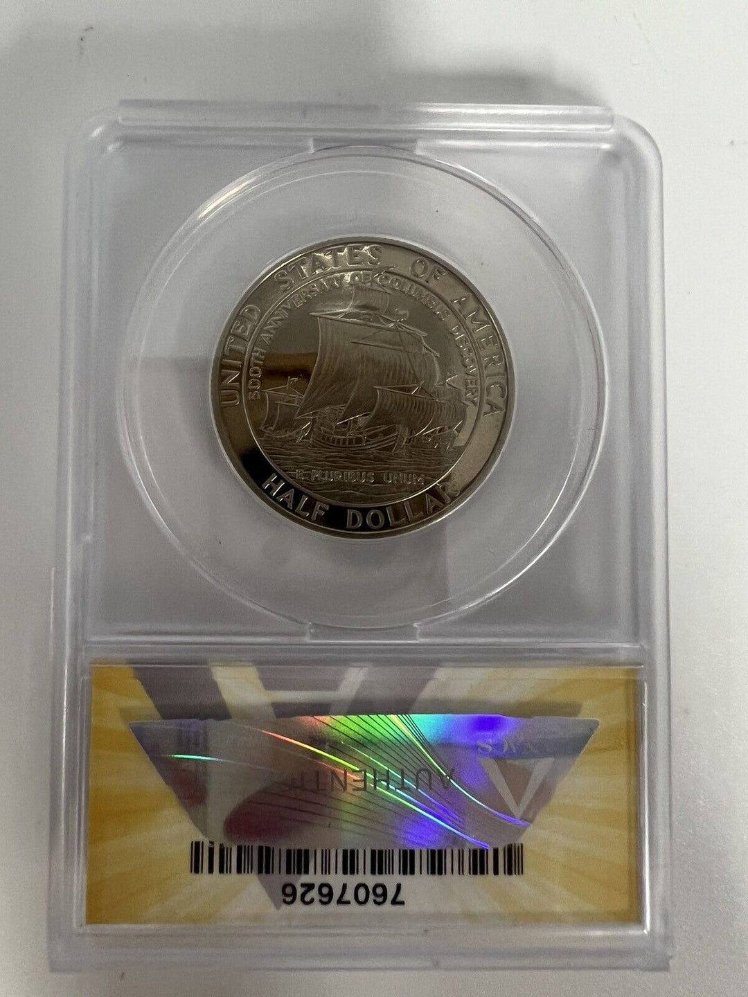 1992-S 50C Proof Columbus PF 68 DCAM