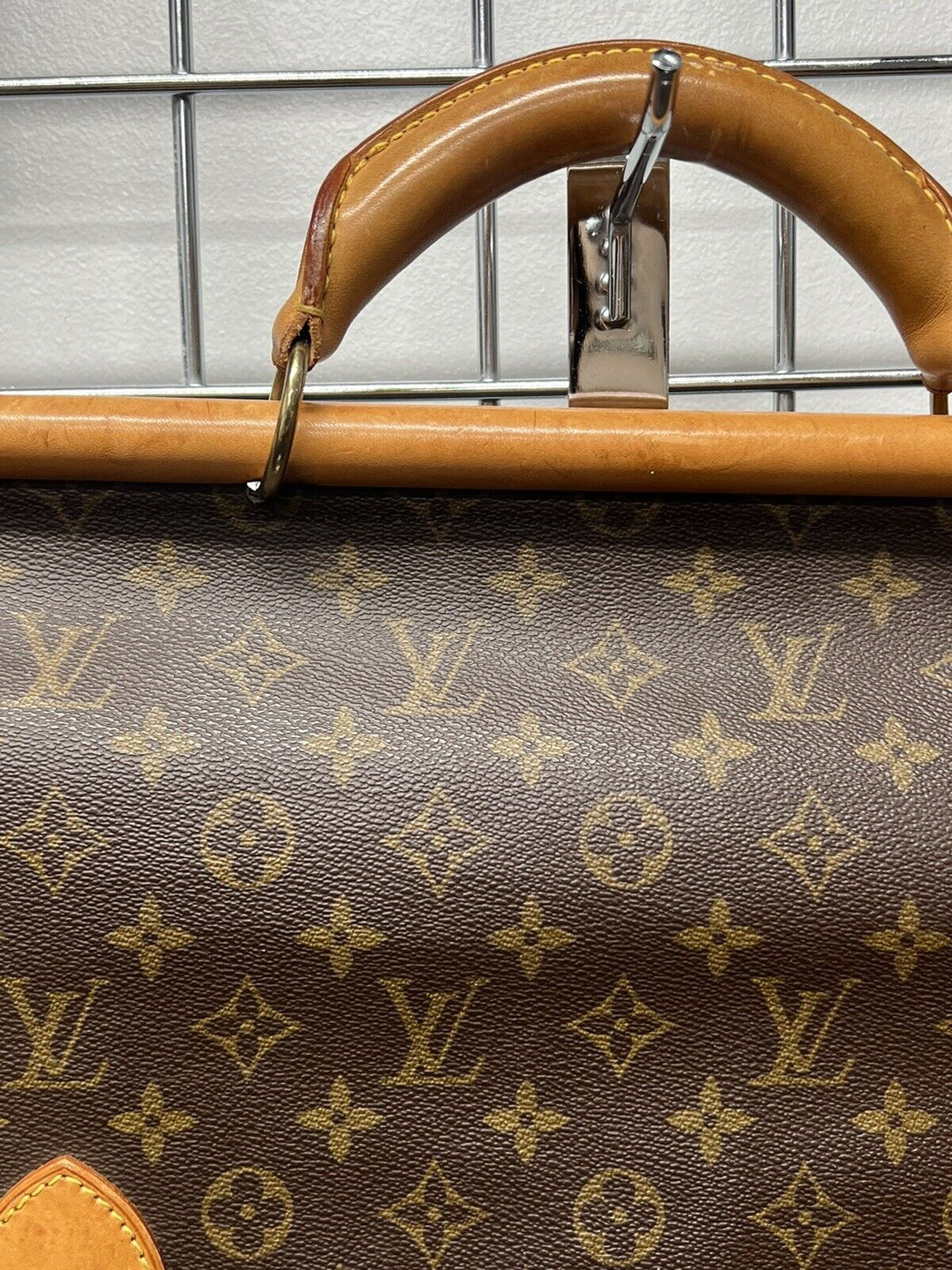 Louis-Vuitton vintage bags Monogram Sac Chasse 2 Way Travel Handbag