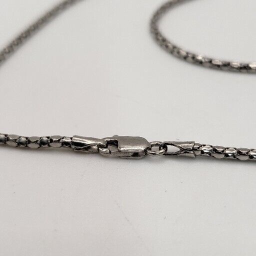 14k White Gold Snake Necklace With 4.7g And 18"
