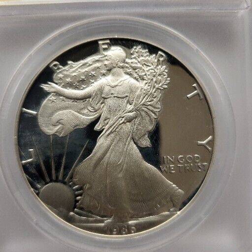 1986 S $1  American Silver Eagle Coin PF 68 DCAM