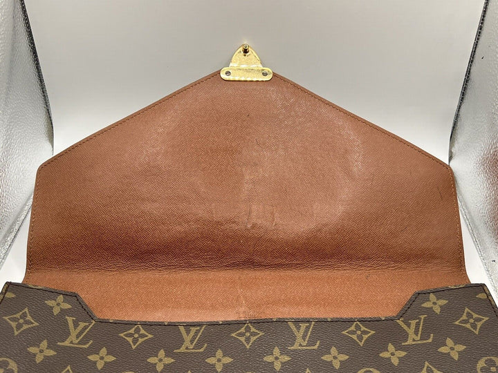 Louis Vuitton Porte-Documents Briefcase/Document Case One Size Brown Canvas