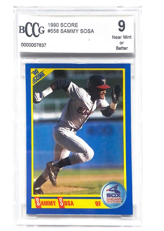 1990 Score #558 Sammy Sosa NM 9