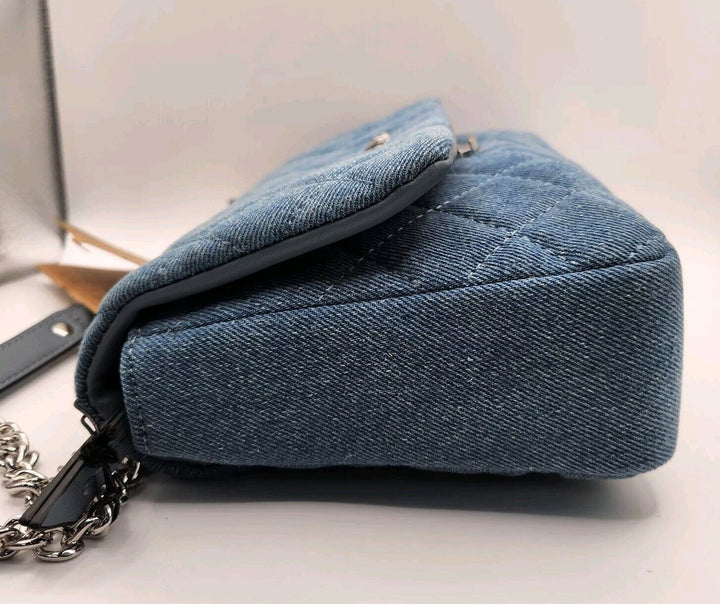 Mario Valentino Light Blue  Jeans Unica Denim Color Shoulder Bag