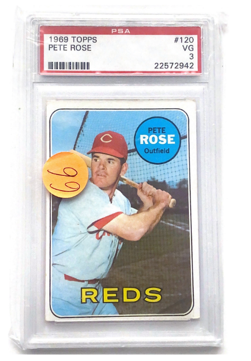 1969 Topps #120 Pete Rose VG-3