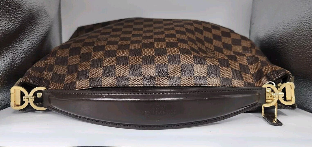 Authentic Louis Vuitton Damier Ebene Portobello PM Hobo Handbag