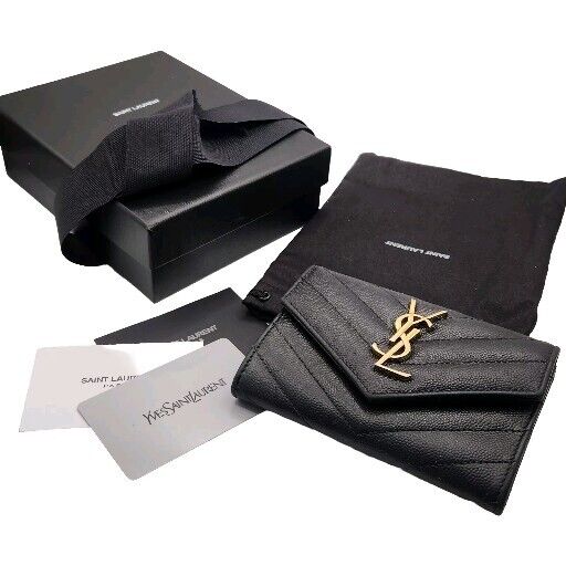 Saint Laurent Women's Black Leather Wallet