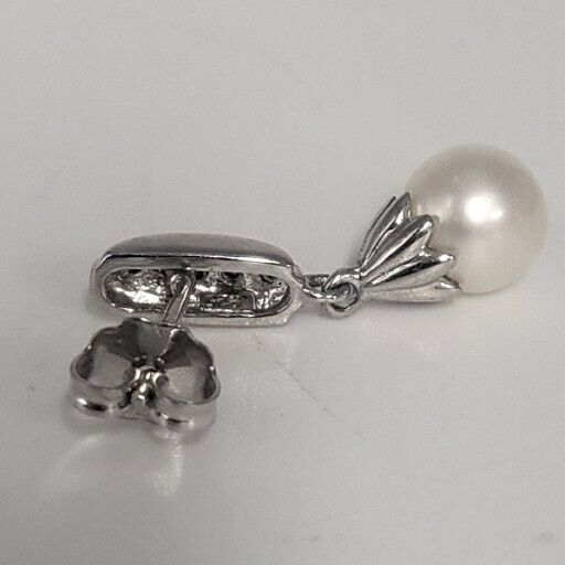 Natural Pearl  925 Sterling Silver Earrings & Pendant Set 