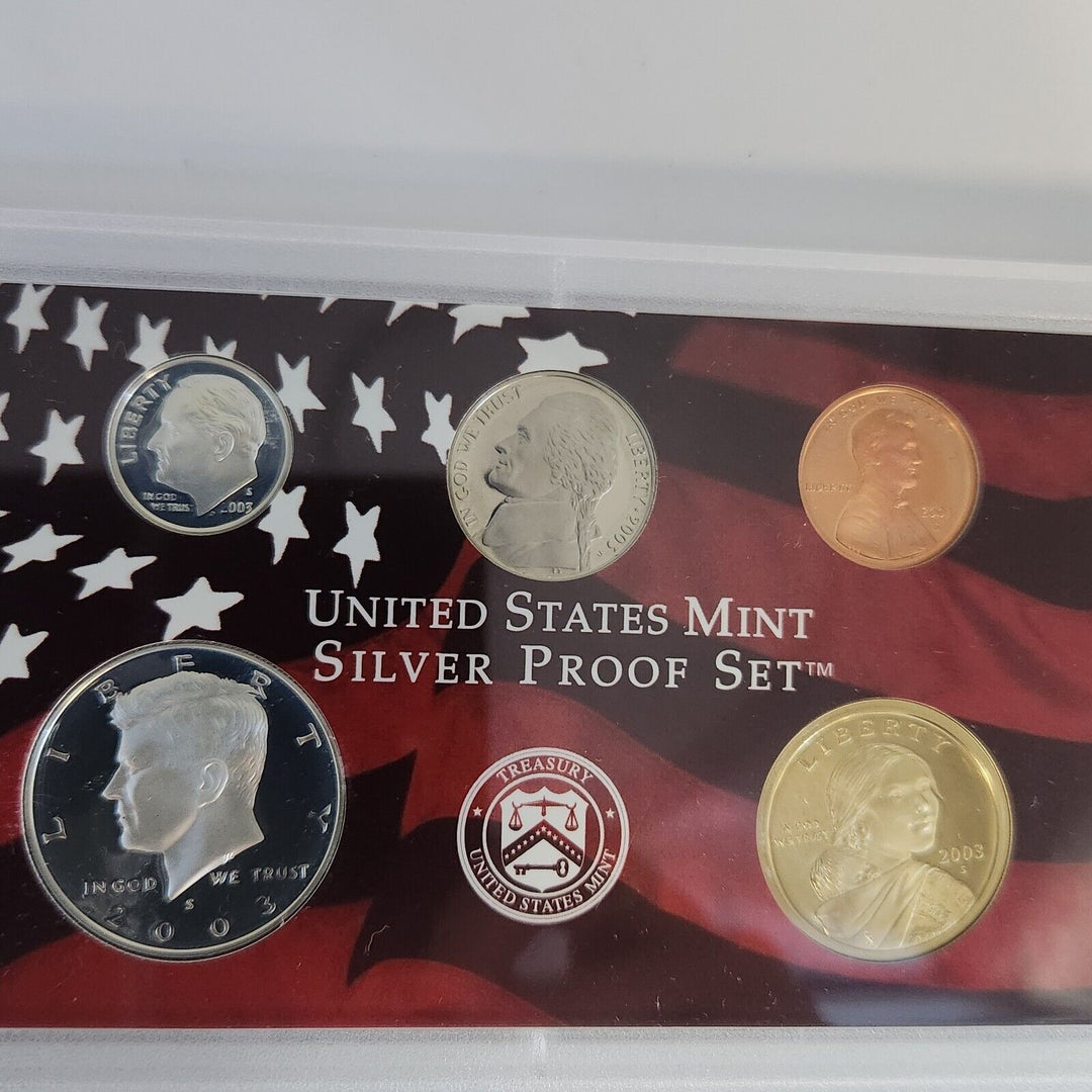 Collection Of 1999, 2000, 2003 And 2005 United States Mint Sliver Proof Set