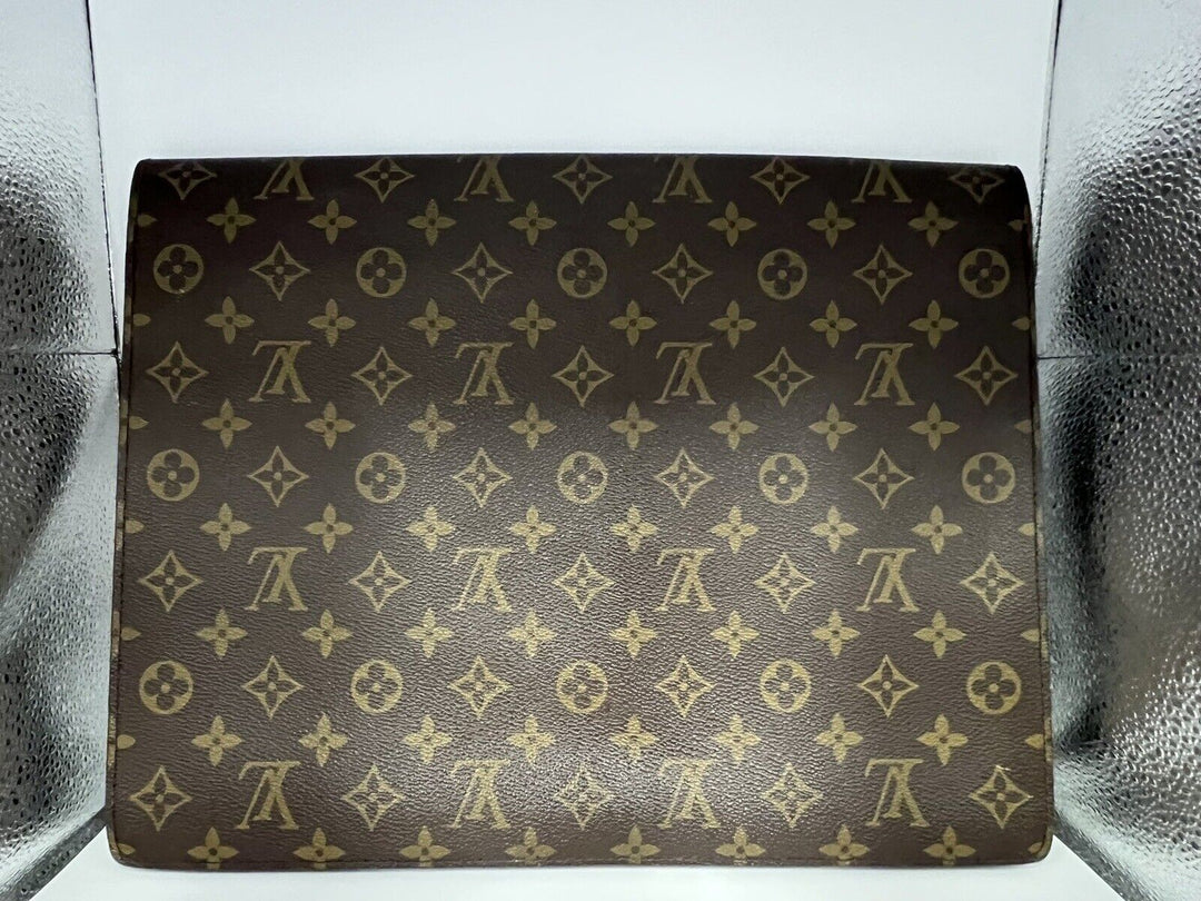 Louis Vuitton Porte-Documents Briefcase/Document Case One Size Brown Canvas