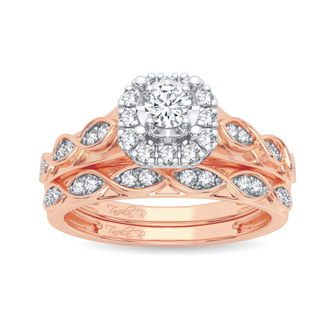 Timeless 14k Rose Gold 0.42CT Lab Diamond Ring