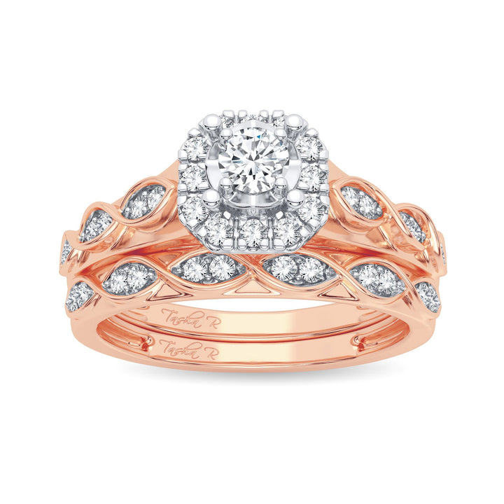 Timeless 14k Rose Gold 0.42CT Lab Diamond Ring