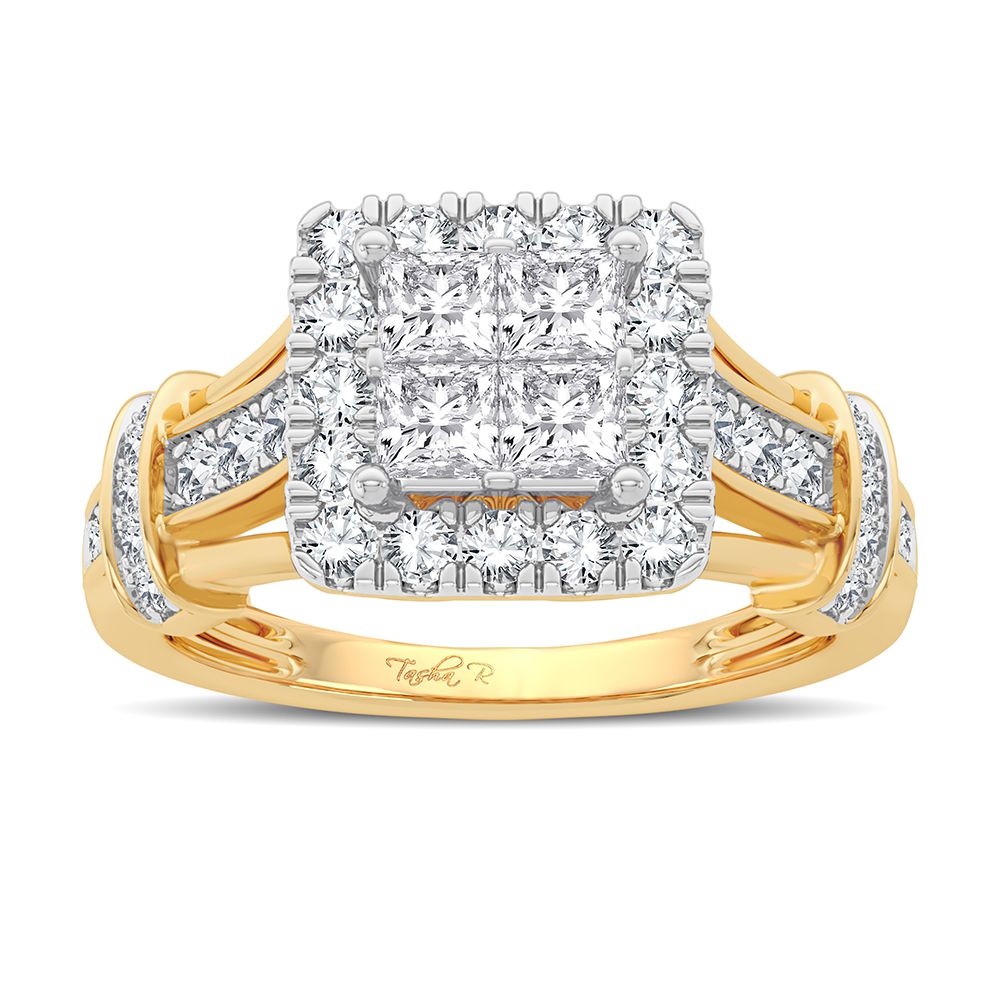 Timeless 14K Yellow Gold 1CT Lab Diamond Engagement Ring