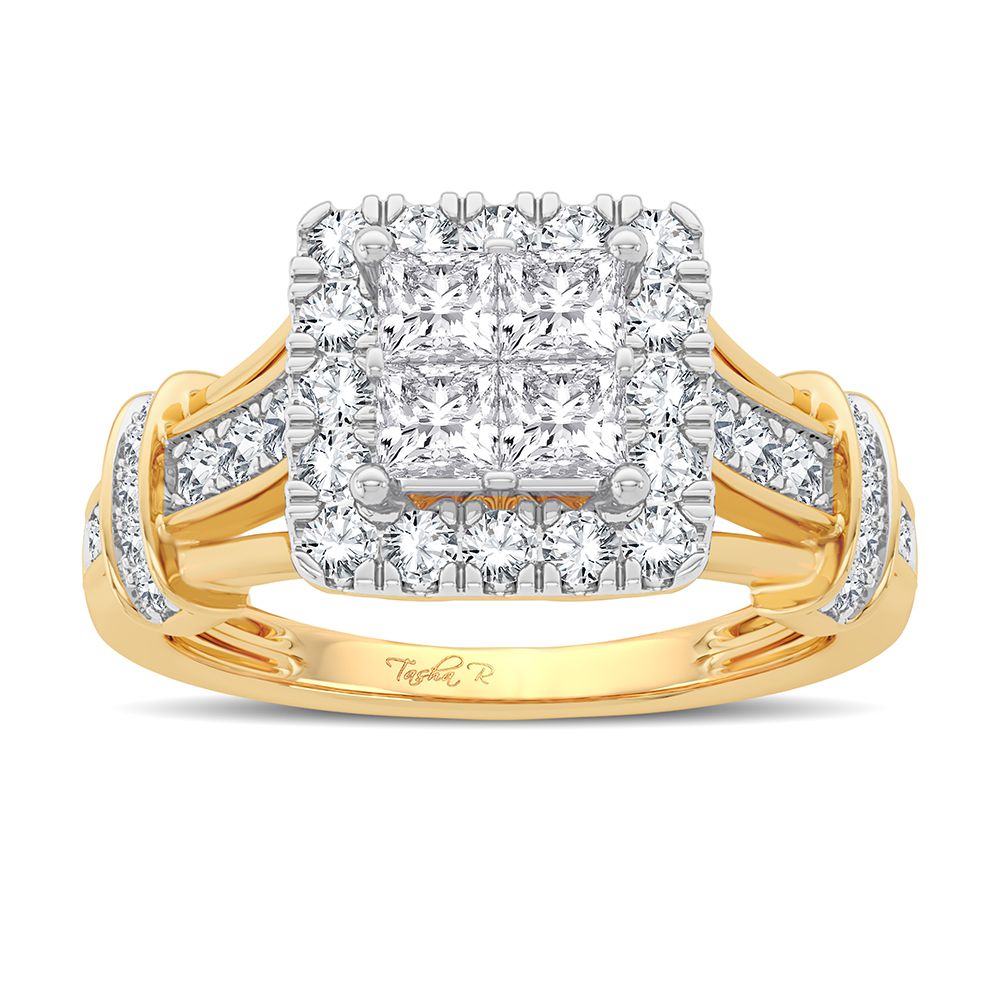 14K Yellow Gold 1.00CT Diamond Ring