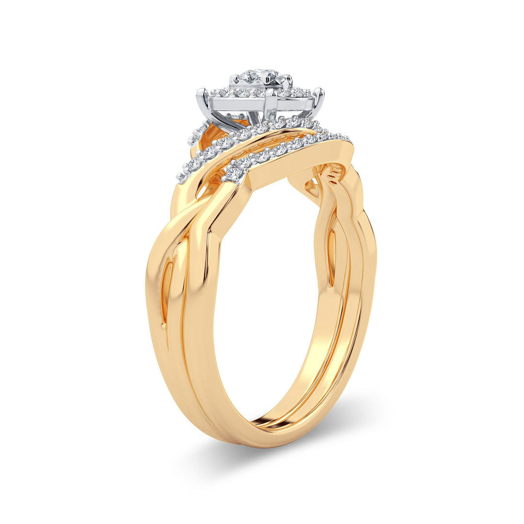 Timeless 14k Rose Gold 0.33CT Lab Diamond Ring