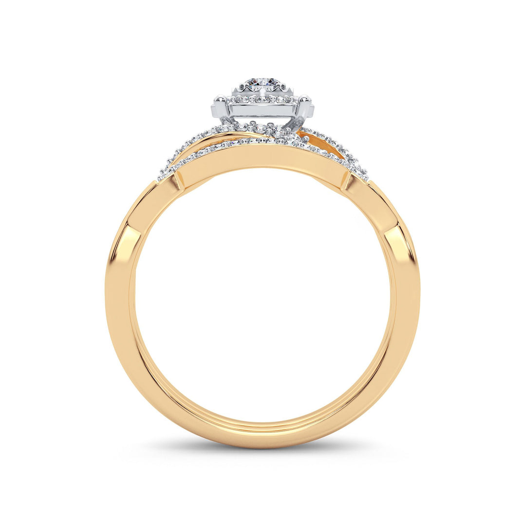 Timeless 14k Rose Gold 0.33CT Lab Diamond Ring