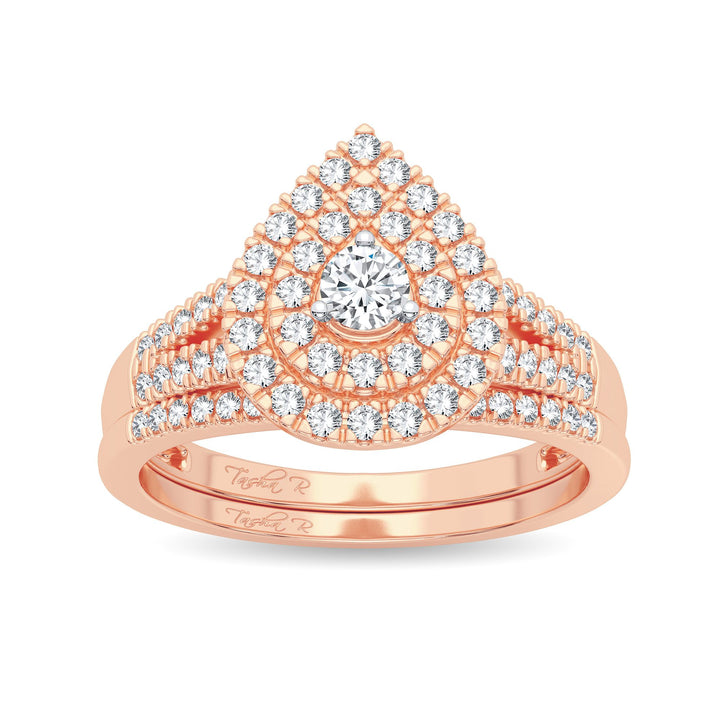 Timeless 14k Rose Gold 0.50CT Lab Diamond Ring