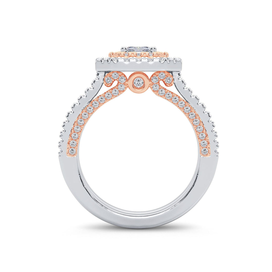 14k Rose Gold 1.50CT Lab Diamond Engagement Ring