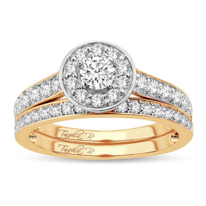 Timeless 14K Yellow Gold 1CT Lab Diamond Engagement Ring