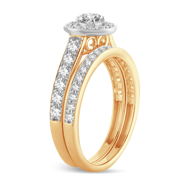 Timeless 14K Yellow Gold 1CT Lab Diamond Engagement Ring