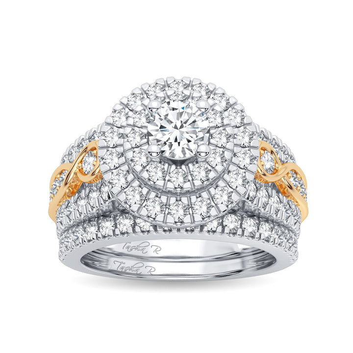 14k Yellow Gold 1.75CT Lab Diamond Womens Bridal Ring