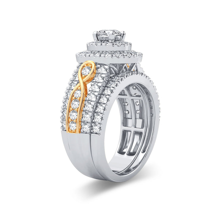 14k Yellow Gold 1.75CT Lab Diamond Womens Bridal Ring