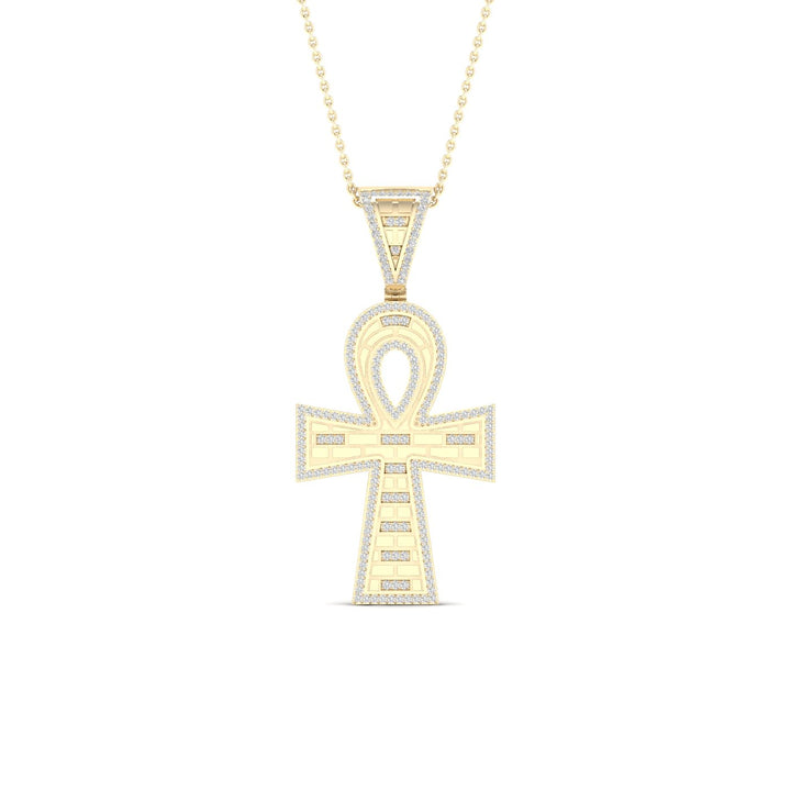 10K Yellow Gold 0.50CT Diamond Pendant