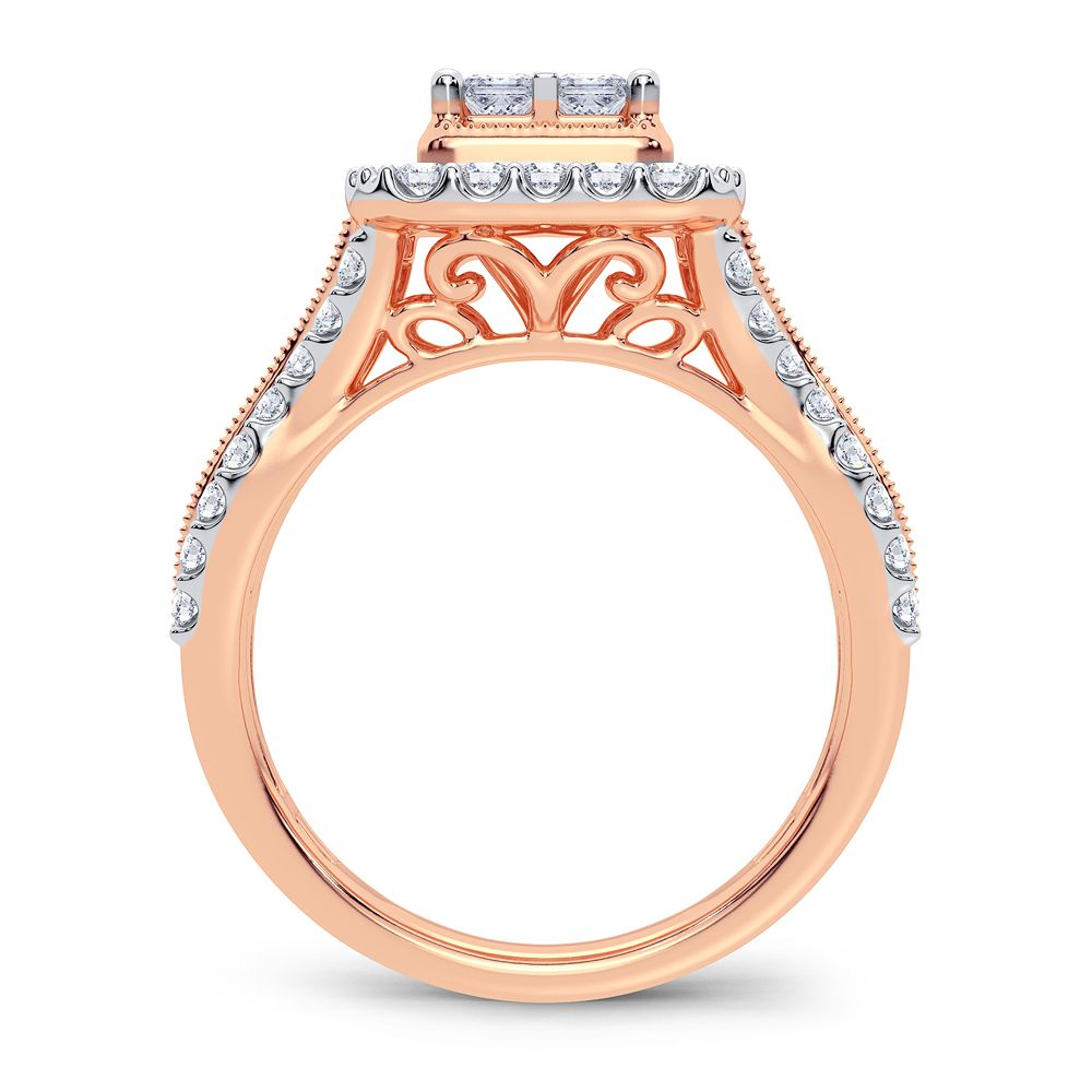 Timeless 14k Rose Gold 1CT Lab Grown Diamond Ring