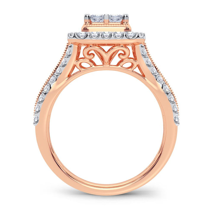 Timeless 14k Rose Gold 1CT Lab Grown Diamond Ring