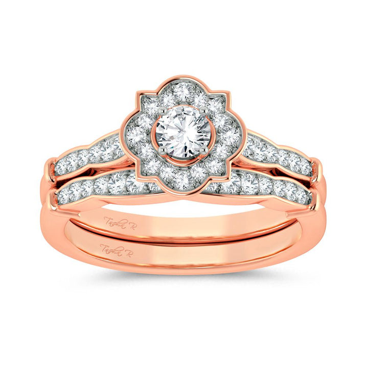 Timeless 14k Rose Gold 0.50ct Lab Diamond Ring