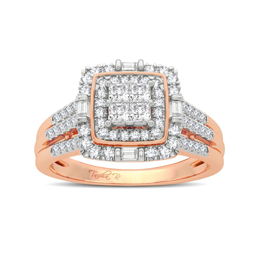 Delicate 14k Rose Gold 0.50CT Lab Diamond Ring