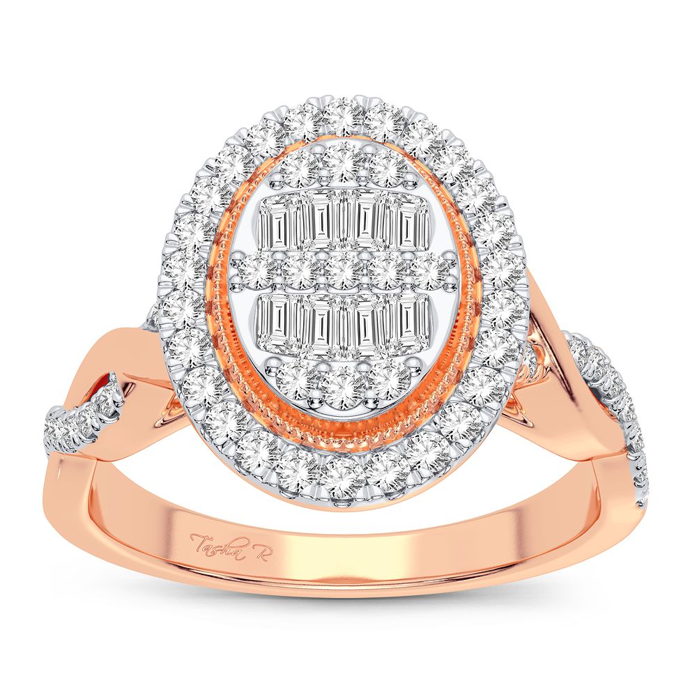 Romantic 14k Rose Gold Lab Diamond Engagement Ring (0.40CT)