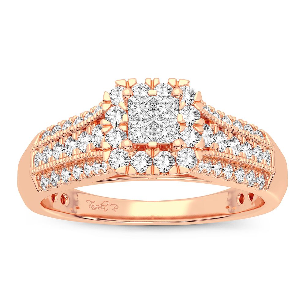 Timeless 14k Rose Gold 0.50CT Lab Diamond Ring