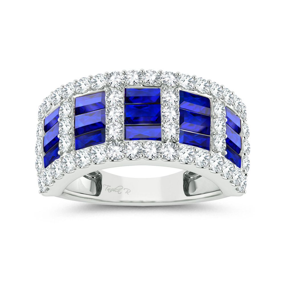 Brilliant 14k White Gold Lab Diamond Womens Wedding Band