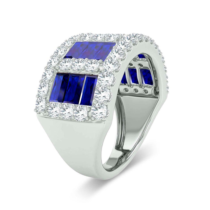 Brilliant 14k White Gold Lab Diamond Womens Wedding Band