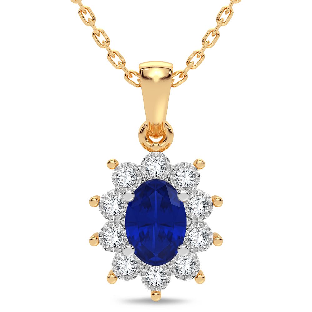 10K Yellow Gold 0.05CT Diamond Pendant